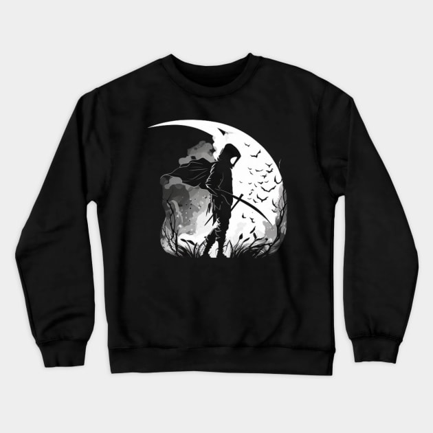 Dark Inked Skulls Crewneck Sweatshirt by Crazy skull